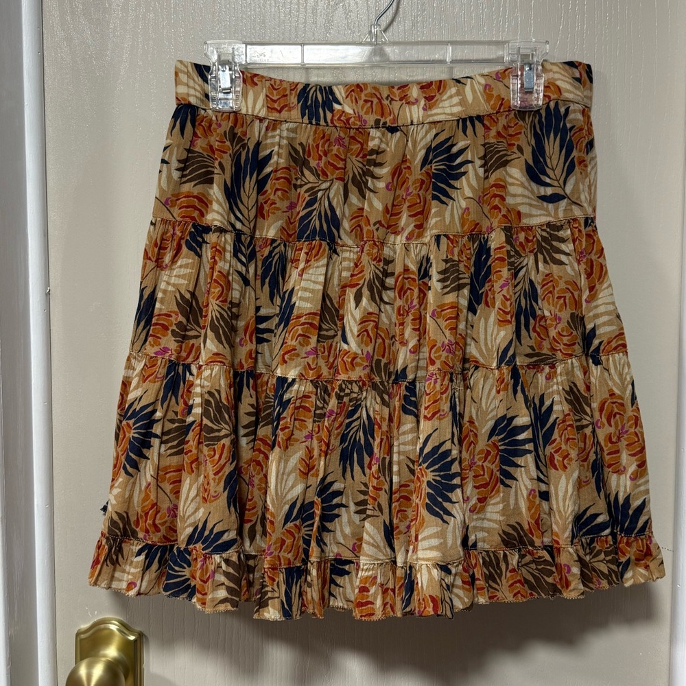 We Are Sundays Floral Tiered Skirt - Multicolor